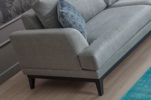 Nago Hoekbank, Grijs, Rechts