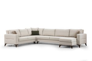 Kristal Hoekbank, Beige
