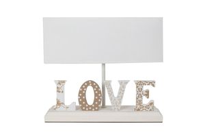 Misto Home Table Lamp Love, Brown