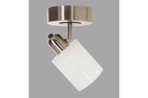 Nomi Winnie Glazen Hanglamp, Chroom en Wit