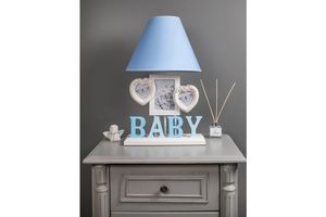 Misto Home Framed Table Lamp Baby, Blue