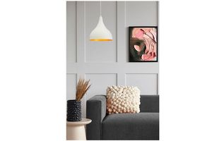 Bellezza Retro 1-Light Pendant, White