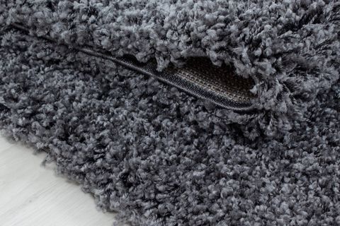 SHAGGY HALI, KOYU GRİ, 80X80