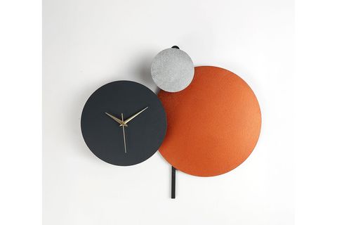 PAVİMENTO HAND MADE METAL DUVAR SAATİ, 48X44 CM