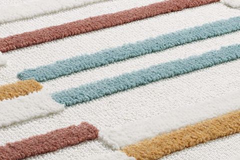 ELİT BUKLELİ MULTİ RENKLER YUMUŞAK PELUŞ POST SHAGGY SALON HALISI, 0913A, 100X300