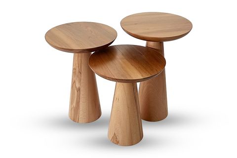 ZİGON MANTAR SEHPA MUSHROOM, ÜÇLÜ, KAYIN