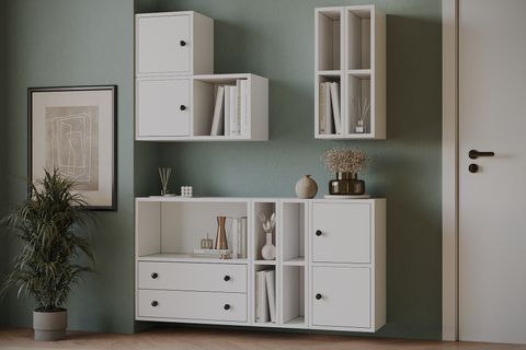 BK ÇOK AMAÇLI DOLAP, 4 KAPAK 2 ÇEKMECELİ, KBR