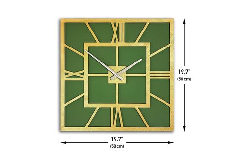 BÜYÜK BOY KARE DEKORATİF DUVAR SAATİ