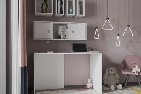 MODÜLER ÇALIŞMA MASASI, BEYAZ