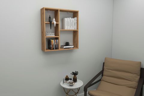 MYRA MODERN MUTFAK RAFI, ATLANTİK ÇAM, 5 BÖLMELİ