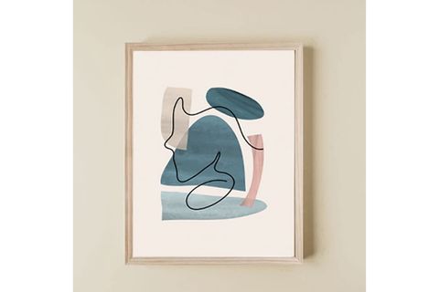 MUNİKA AHŞAP ÇERÇEVELİ LİNE ART PORTRE ÜÇLÜ TABLO SETİ, 30X40