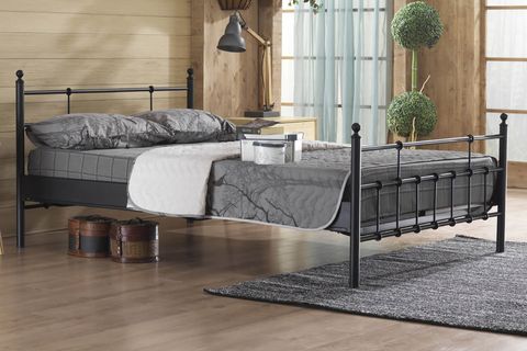 LALAS METAL KARYOLA, SİYAH, 150X200