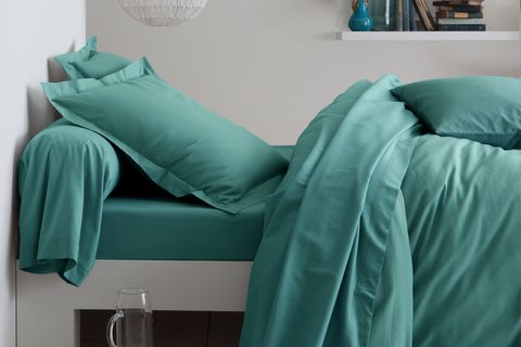 MAKİ HOME ÇİFT KİŞİLİK LASTİKLİ ÇARŞAF VE YASTIK KILIFI SETİ, YEŞİL, 160X200, 50X70