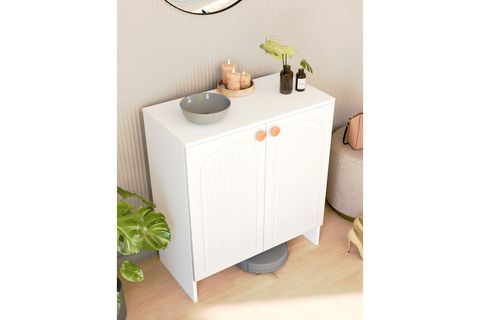 BOHA BOHEM MDF MEMBRAN KAPAKLI ÇOK AMAÇLI DOLAP, BEYAZ