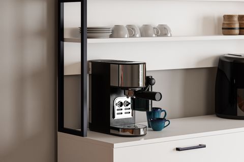 LAVO ÇEKMECELİ ÇOK AMAÇLI KAHVE KÖŞESİ DOLABI, BEYAZ, 6 KAPAKLI