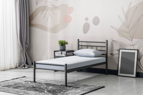 EVGER METAL KARYOLA, K70, SİYAH, 90X200
