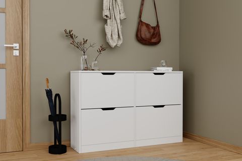 MİDOSER DURU AYAKKABILIK, BEYAZ, 4 KAPAKLI MODERN