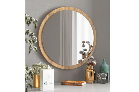 MOVE YUVARLAK AYNA, 45CM, ATLANTİK ÇAM