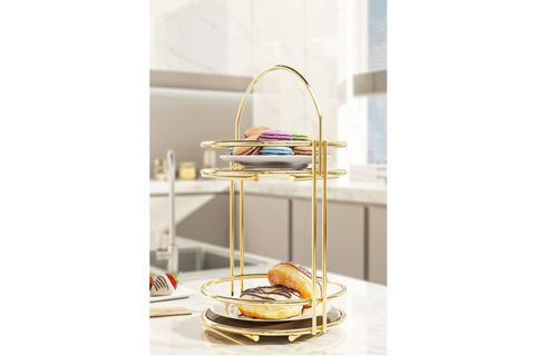 BİNO KURABİYELİK İKRAMLIK,GOLD, 2 KATLI, 40 CM