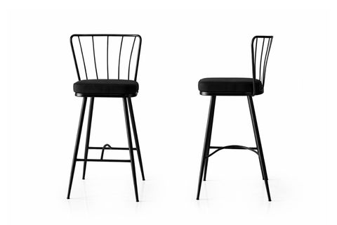 AY BAR SANDALYESİ, SİYAH