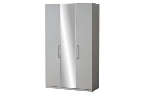 LUNA NOX GARDIROP, KREM, 3 KAPAKLI, AYNALI