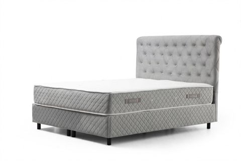 SONATA GRİ ÇİFT KİŞİLİK BAZA+BAŞLIK+YATAK, GRİ, 150X200