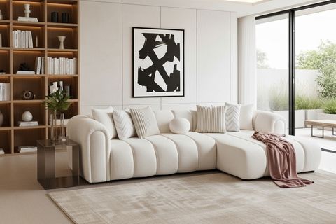 OSLO KÖŞE KOLTUK, SAĞ, BEYAZ