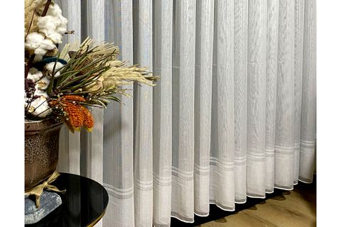 PER LA CASA KETEN BORELİ DÜZ  TÜL PERDE 1/2,5 ORTA PİLE 680X250
