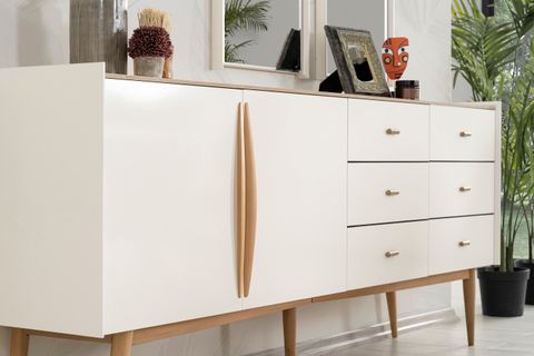 SÜRPRİZ KONSOL VE AYNA, KREM