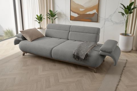 ALASKA SIRT MEKANIZMALI KASALI ÜÇLÜ KOLTUK, GRİ