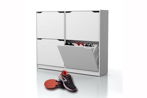 DEKOREX 4 BÖLMELİ AYAKKABILIK, BEYAZ, AYK102