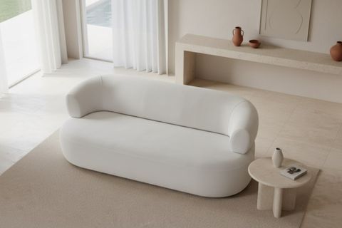 TURİN ÜÇLÜ KOLTUK, BEYAZ