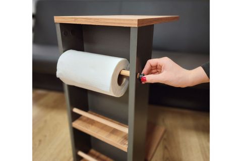 HALO TEKERLEKLİ YAN SEHPA, ÇAM