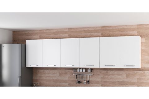 MİNAR 290 CM MUTFAK DOLABI BEYAZ 290-B2-ÜST MODÜL