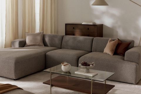 ELSA KETEN KÖŞE KOLTUK, SOL KÖŞE, KAHVERENGİ