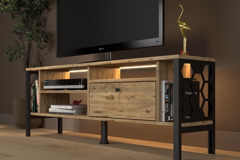 LOTUS LED IŞIKLI TV SEHPASI, 140 CM