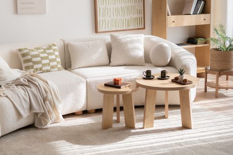 GİRONA İKİLİ OVAL ORTA SEHPA TAKIMI, MEŞE