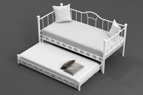 ARGİMO KAMELYA YAVRULU DAYBED SEDİR KARYOLA, BEYAZ, 90X200