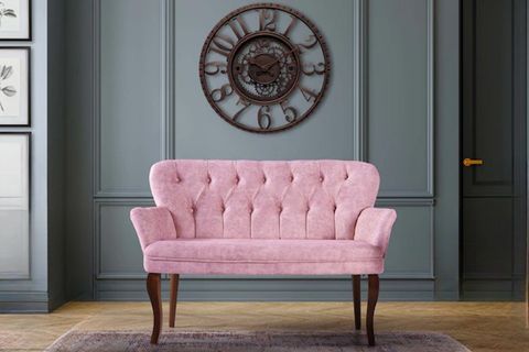 HOMERAY KOLLU MODEL 2+1+1 ÇAY SETİ KOLTUK TAKIMI PEMBE