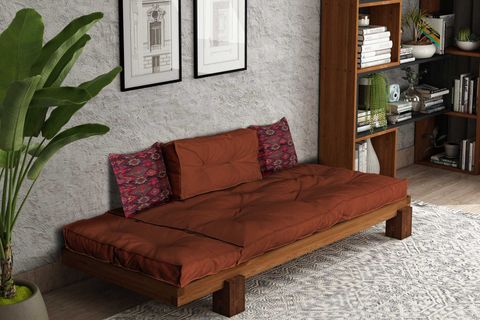 WOODESK ARİN MASİF SEDİR, TİK-KİREMİT RENK, CPT8377-200