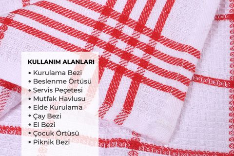 WAFFLE DESEN ALTILI MUTFAK KURULAMA BEZİ, 50X70CM