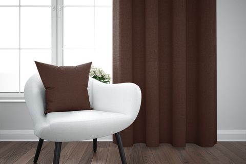 JAPPE PETEK KADİFE DOKULU FON PERDE, ACI KAHVE, 100X260, KHP14571