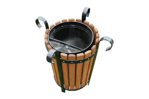 METSAN AHŞAP ÇÖP KOVASI OVAL