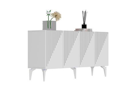 DRAW KONSOL, LAZER DESENLİ, BEYAZ, 150 CM