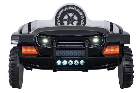 JEEP SÜPERLÜX LEDLİ ARABALI YATAK, SİYAH, 90X190