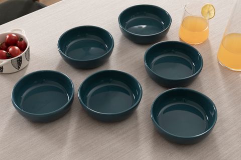 KİTCHEN ESSENTİALS STONEWARE KASE 17 CM, MAVİ, ALTILI SET