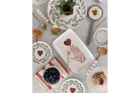 THE MİA LUV DİKDÖRTGEN SERVİS TABAĞI 31X20 CM