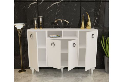 MDF LUX 4 KAPAKLI YEMEK ODASI SALON KONSOLU DOLAP