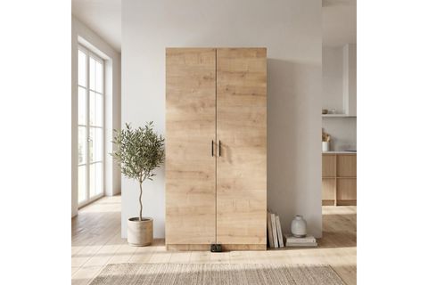 CABANA 21 BÖLMELİ TEKERLEKLİ KİLER DOLABI, MEŞE