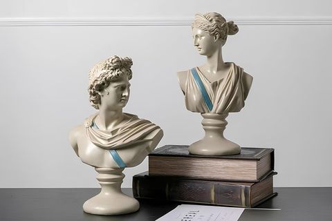 ARTEMİS & APOLLO BÜST SET KREM